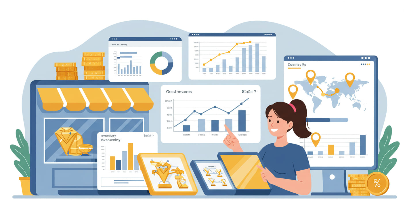 برنامج إدارة الذهب والمجوهرات الحل الذكي لتوسيع نشاطك التجاري